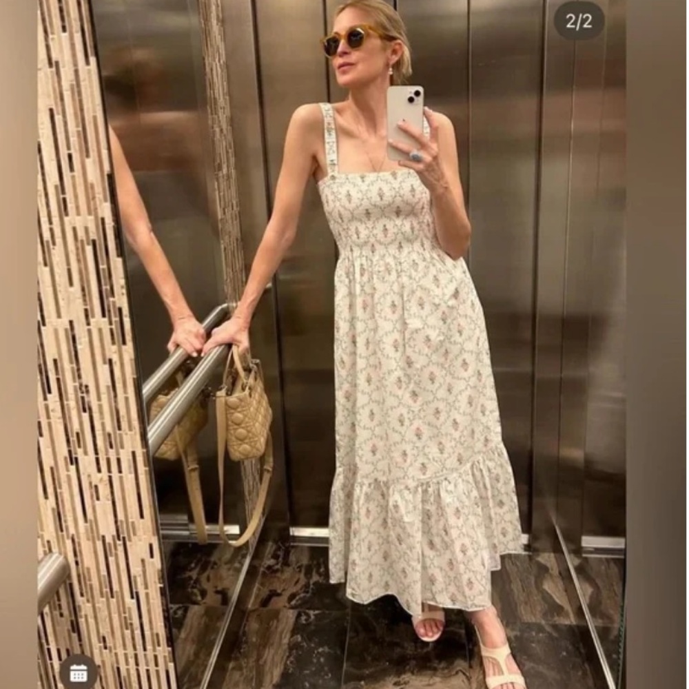 Hill House Pastel Trellis Anjuli Dress XS